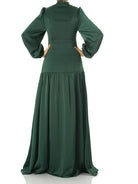 Take me to Paris satin maxi dress Kabayare