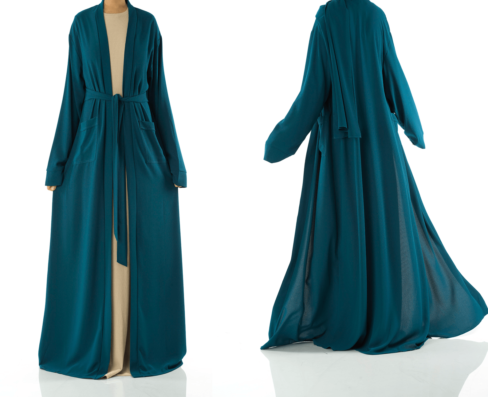 Kabayare Abaya Set Modern Sophisticated 3XL Teal