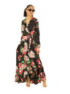 The Perfect mix of satin fabric and floral print Kabayare