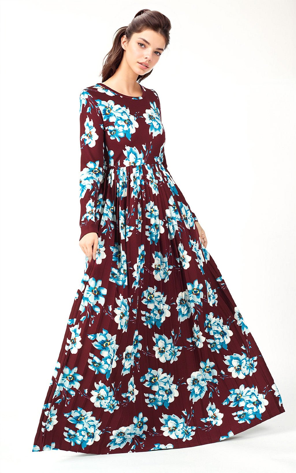 The Pleasant Pleated Maxi Dress Kabayare