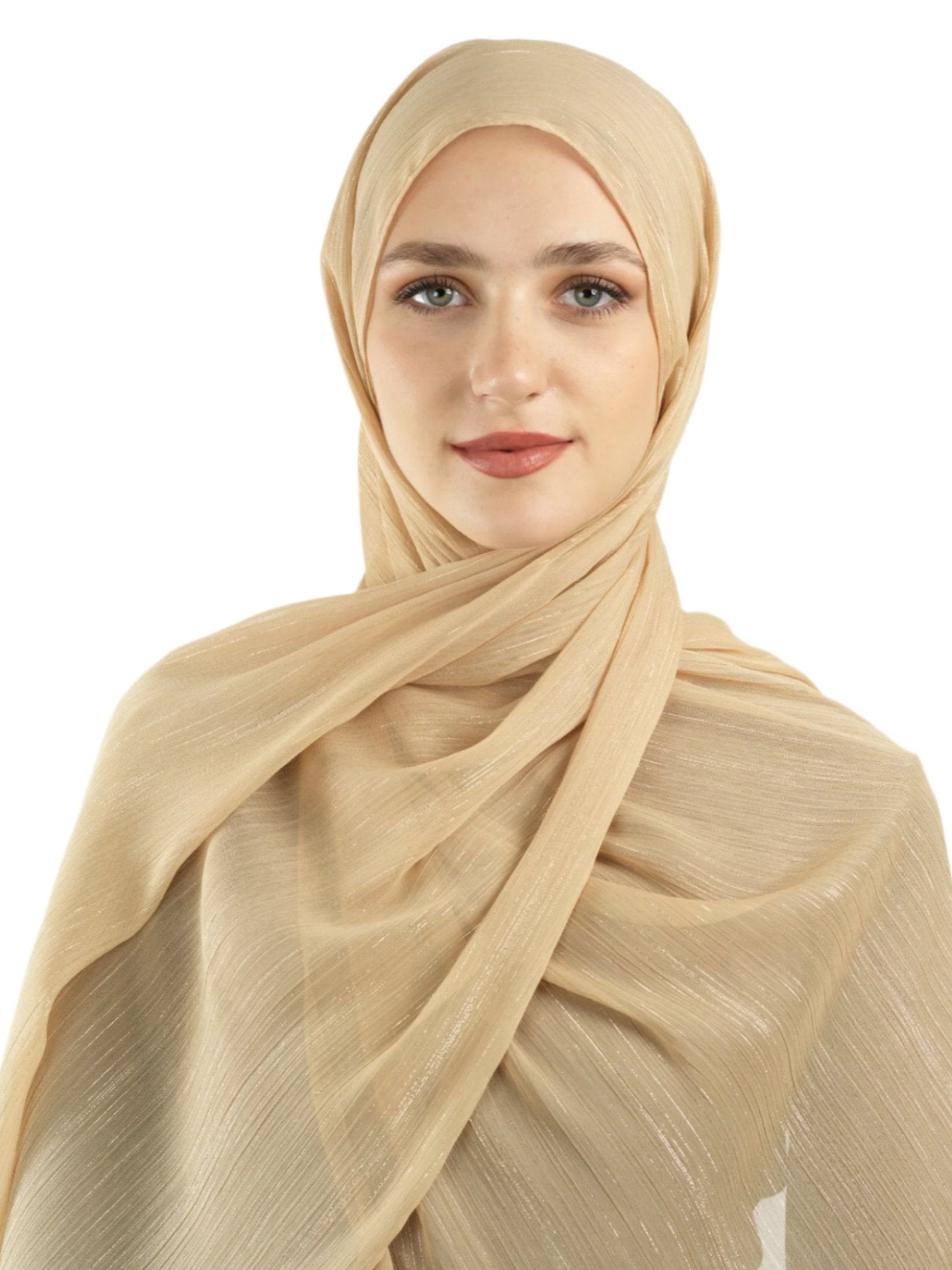 vanilla Lovely dana shimmer Chiffon hijab Kabayare