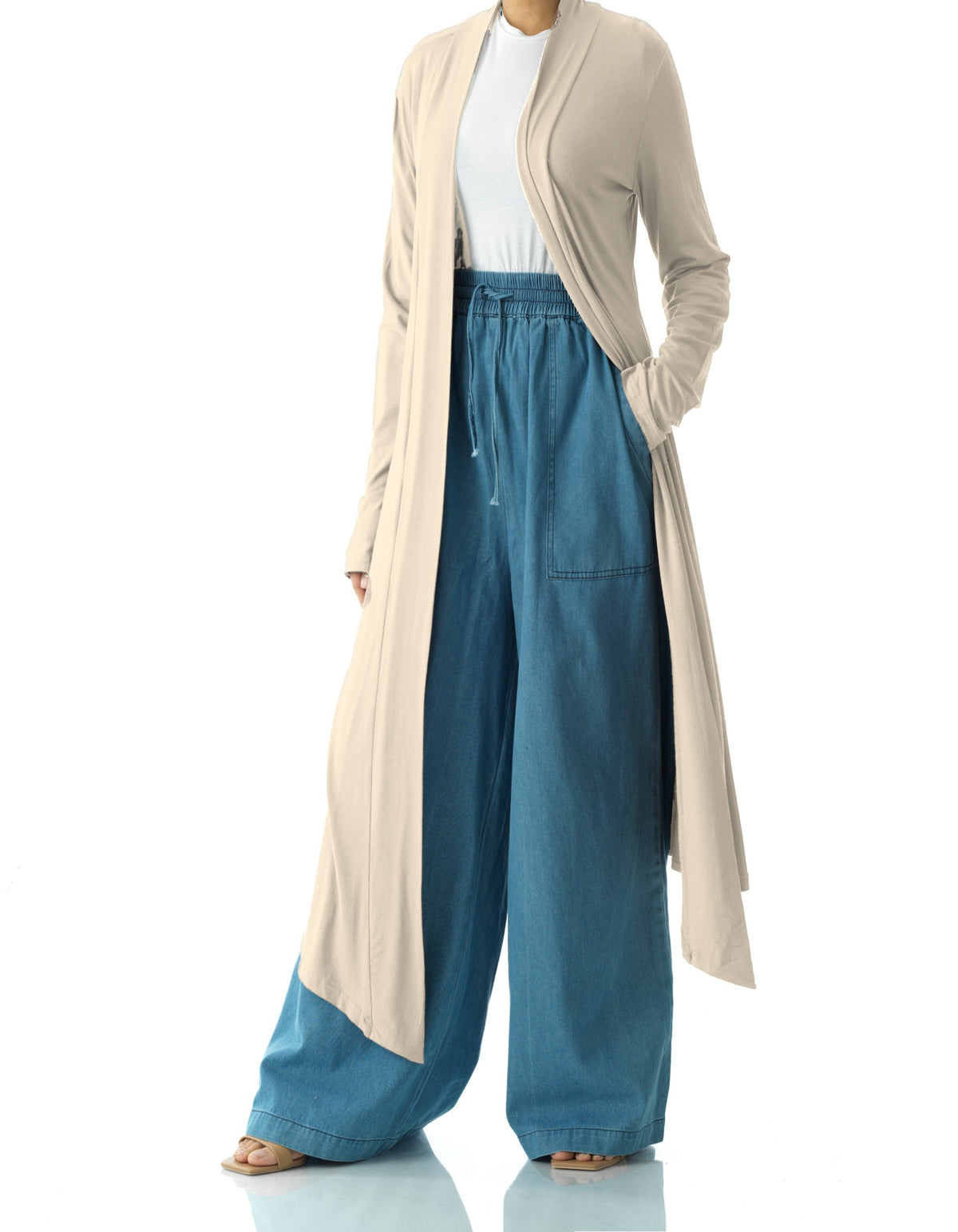 Vanilla Super Soft Amira Jersey Cardigan Kabayare
