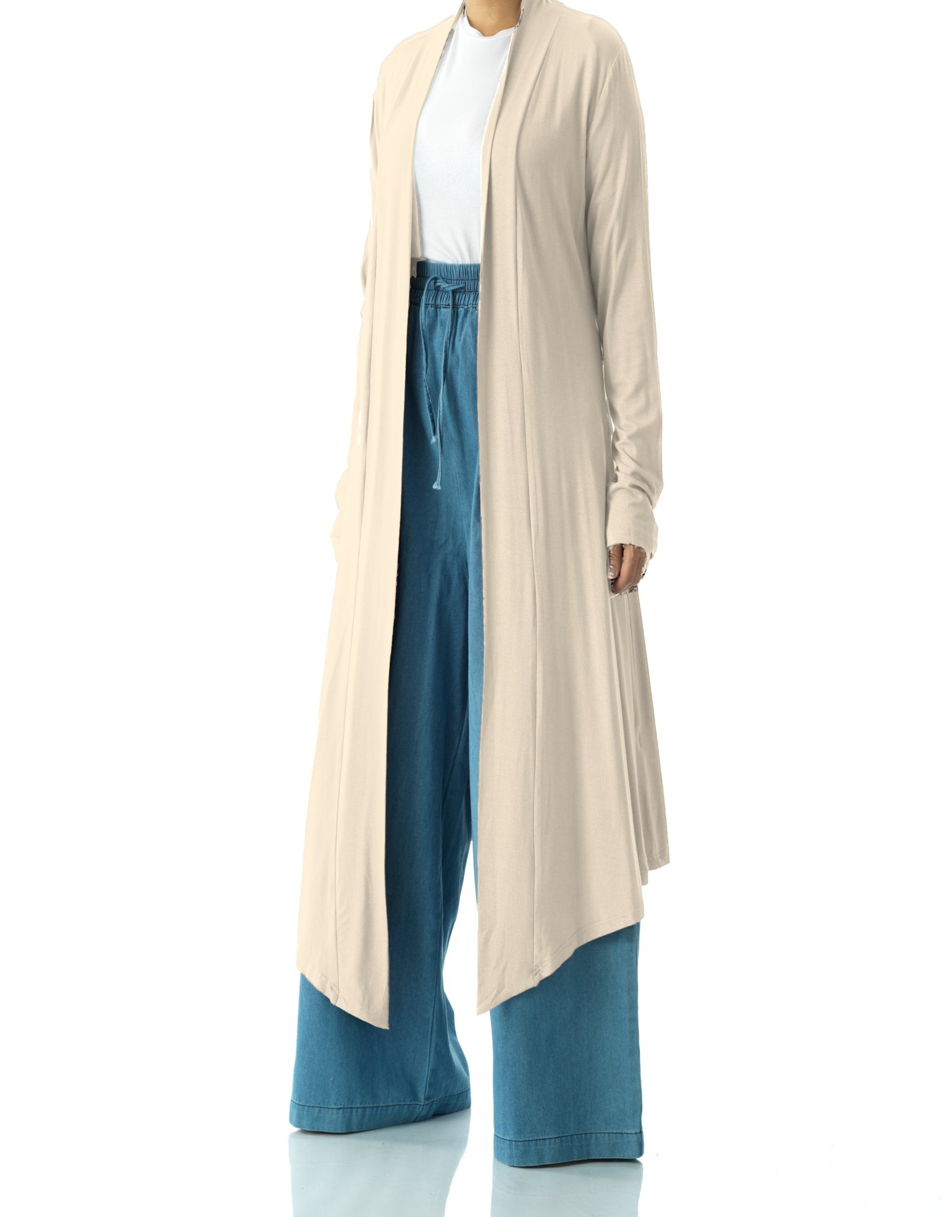 Vanilla Super Soft Amira Jersey Cardigan Kabayare