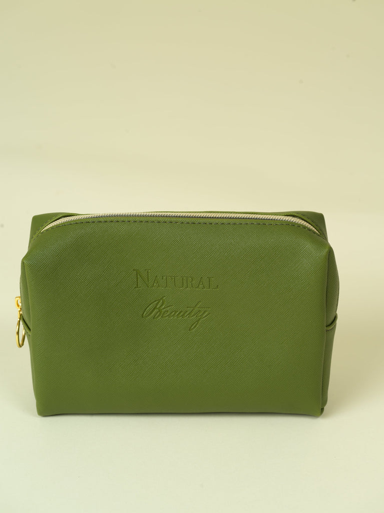 Vegan PU Leather Cosmetic mini travel Bag Monsun Beauty