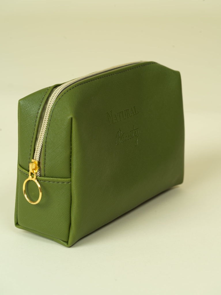 Vegan PU Leather Cosmetic mini travel Bag Monsun Beauty