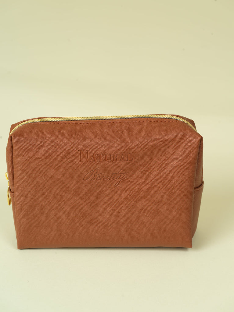 Vegan PU Leather Cosmetic mini travel Bag Monsun Beauty