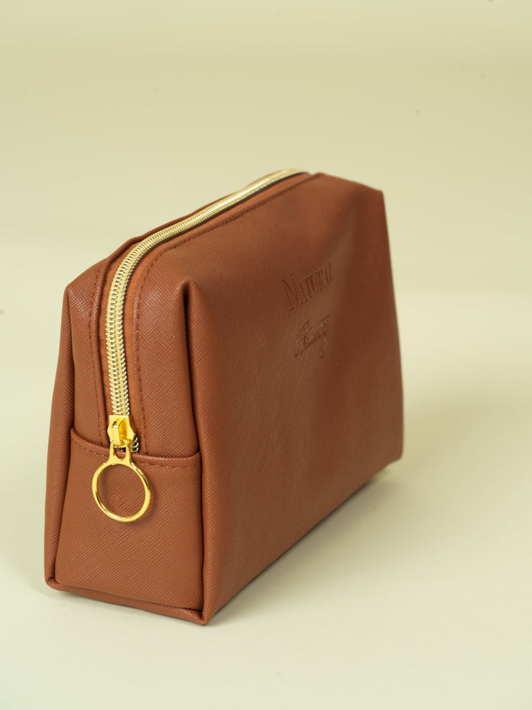 Vegan PU Leather Cosmetic mini travel Bag Monsun Beauty