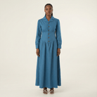 Vintage moments denim maxi dress Kabayare
