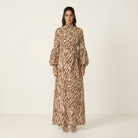 Wild Zebra Print maxi dress Kabayare