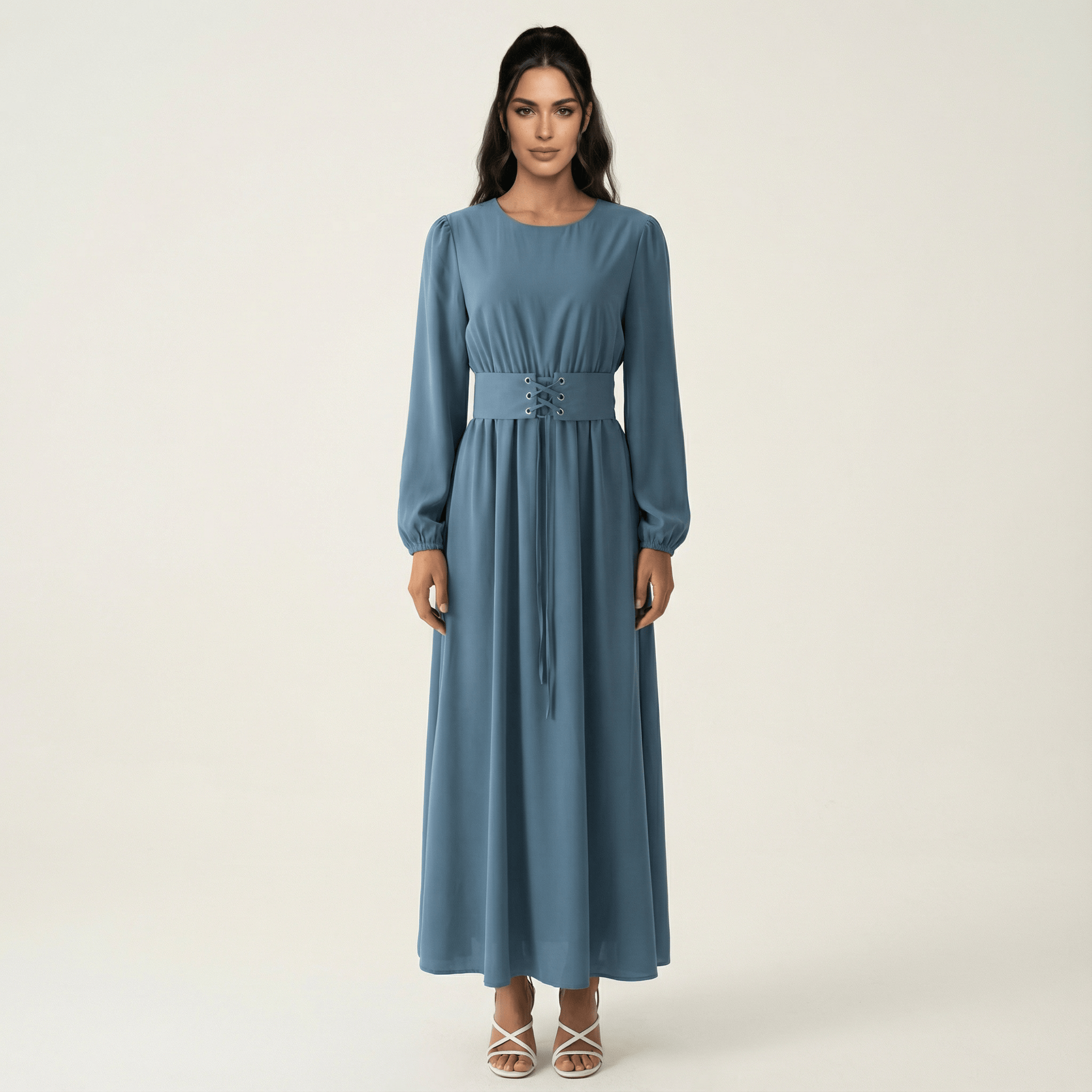 Yusra Elegant Edgy Maxi Dress Kabayare