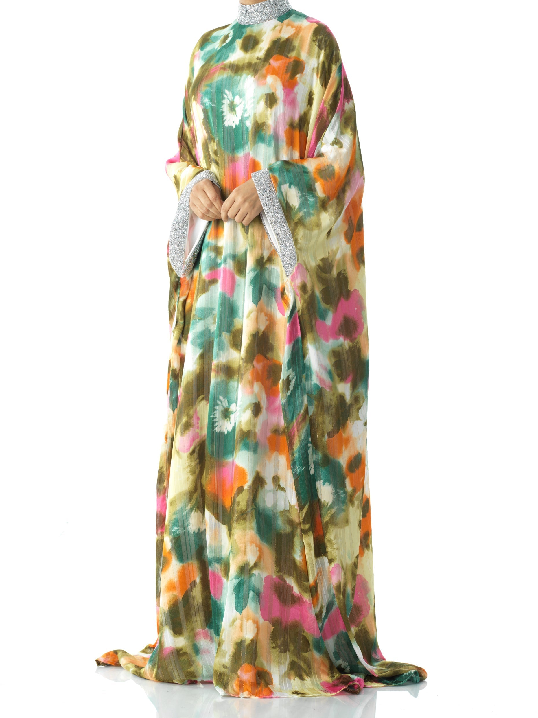 uryya silk kaftan tops カーキ 960E7445-D428-4A26-A502-