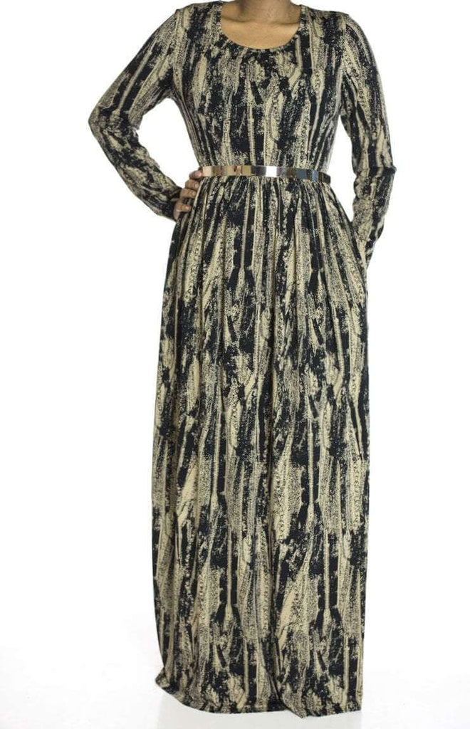 Almond Branches maxi dress Kabayare