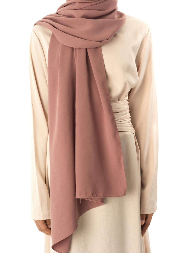 Almond Signature Georgette Hijab Kabayare