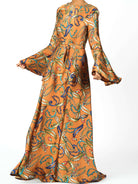 Apple Cider Penelope Bell sleeve Maxi dress Kabayare