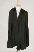 Army Green Milk Silk Hijab Kabayare