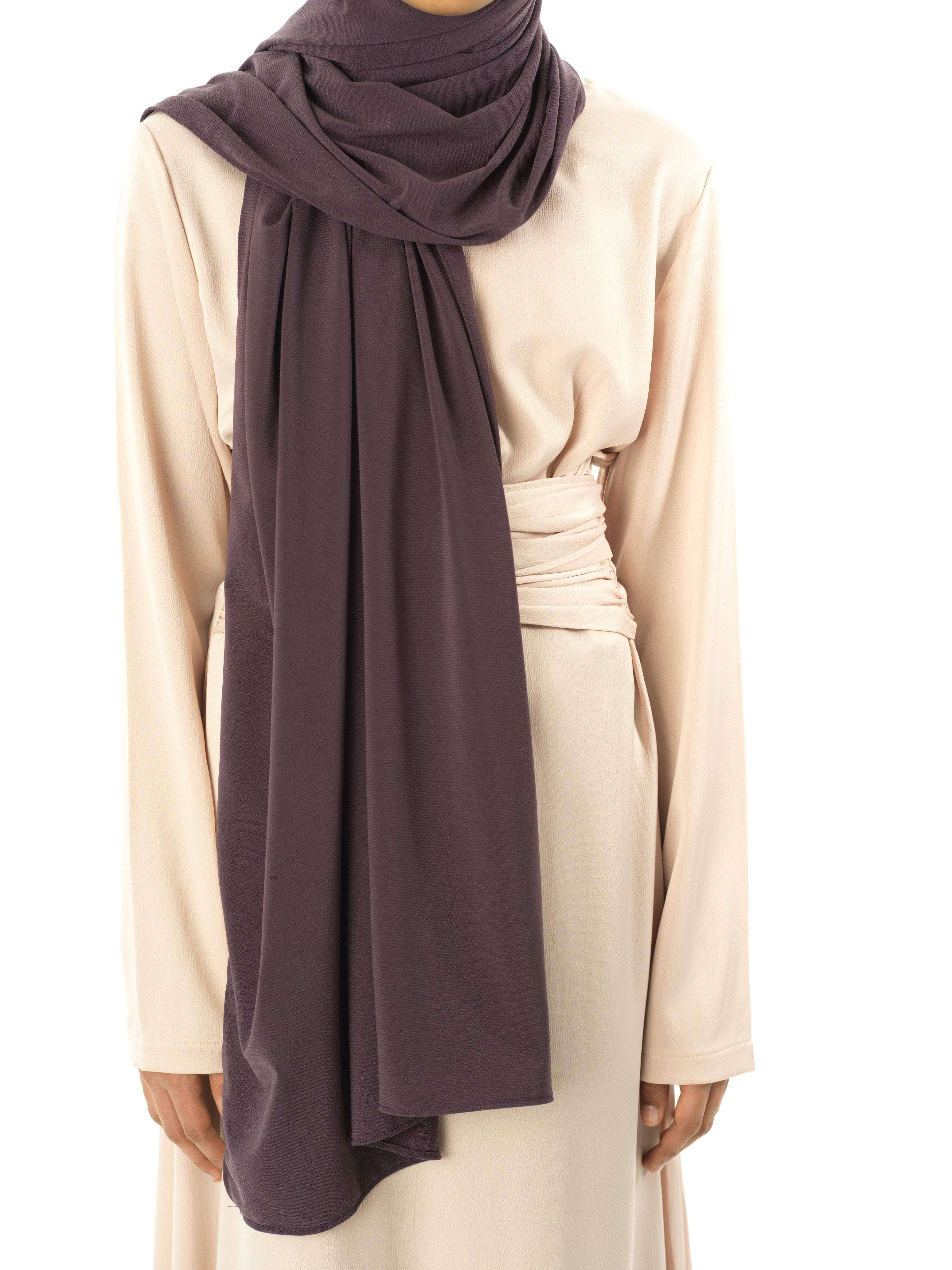 Auburn/ Ebony Milk Silk Hijab Kabayare