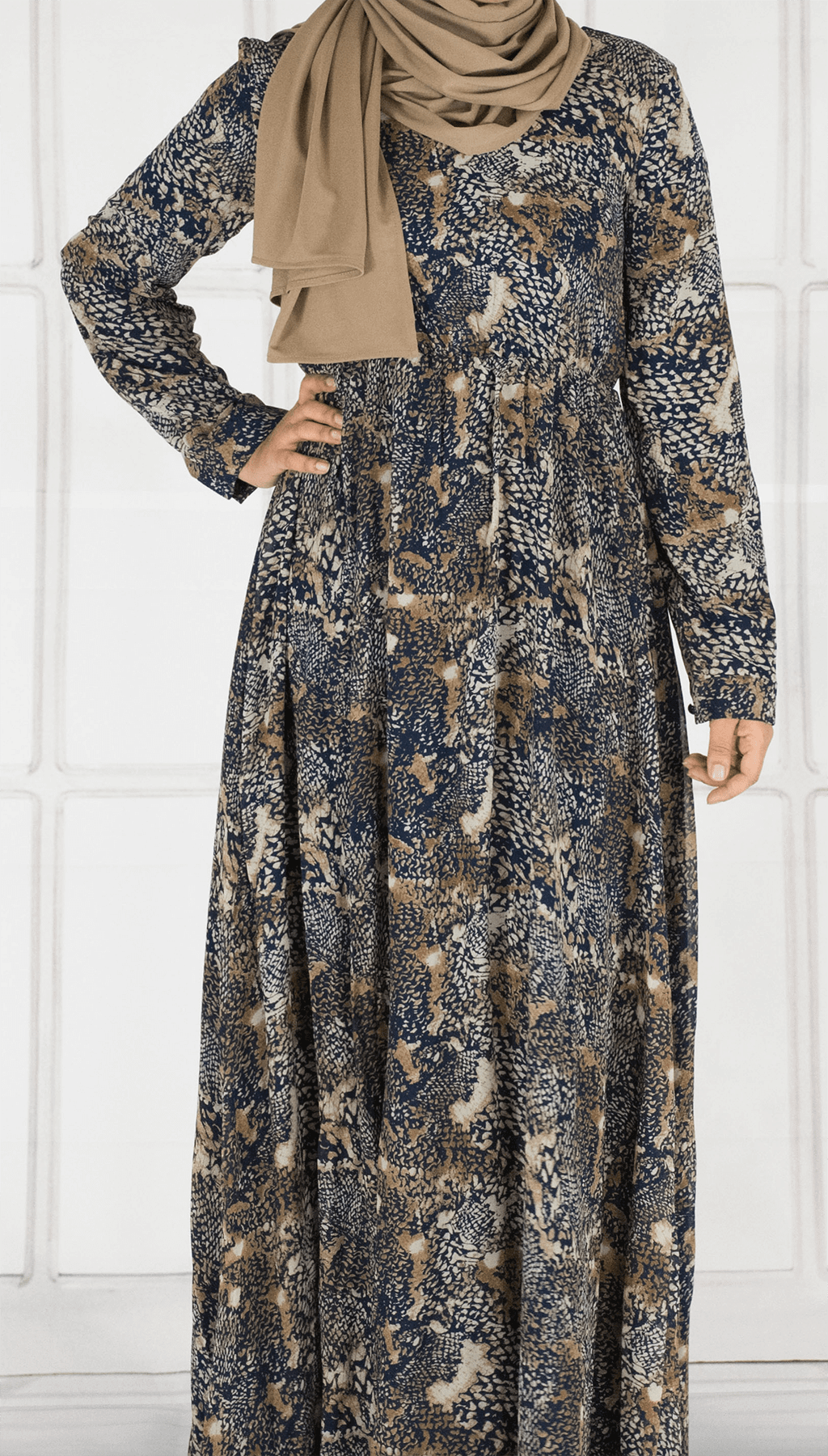 autumn Print Maxi dress Kabayare