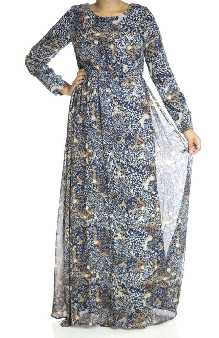 autumn Print Maxi dress Kabayare