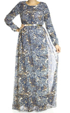 autumn Print Maxi dress Kabayare