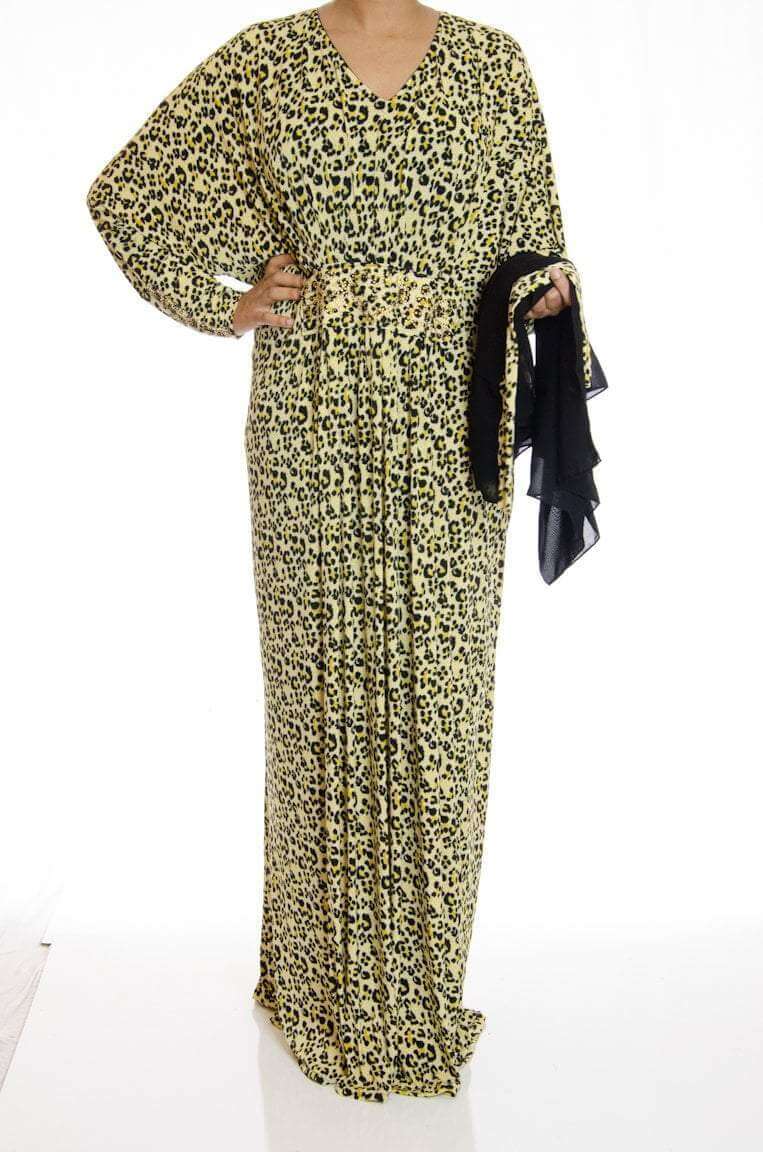 Ayne Butterfly Jersey Abaya Kabayare