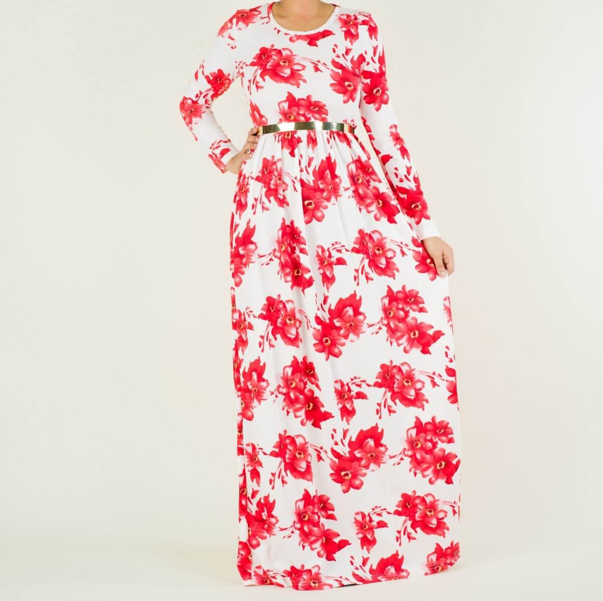 Azadeh Textured Print Dress Kabayare