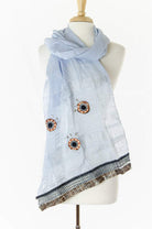 Baby Blue Tribal Scarf Kabayare