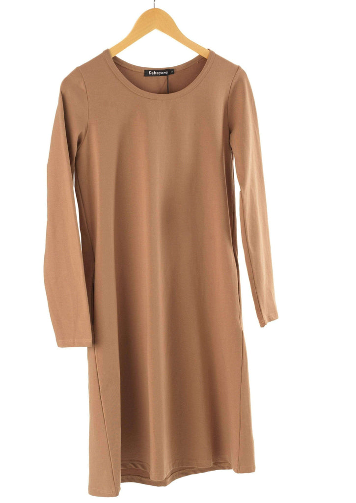 Basic Long sleeve cotton Midi top Kabayare