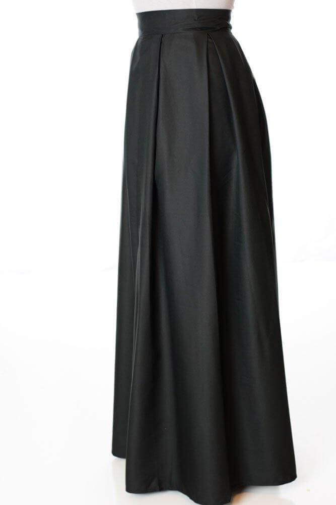 Black A- Line Maxi Skirt Kabayare