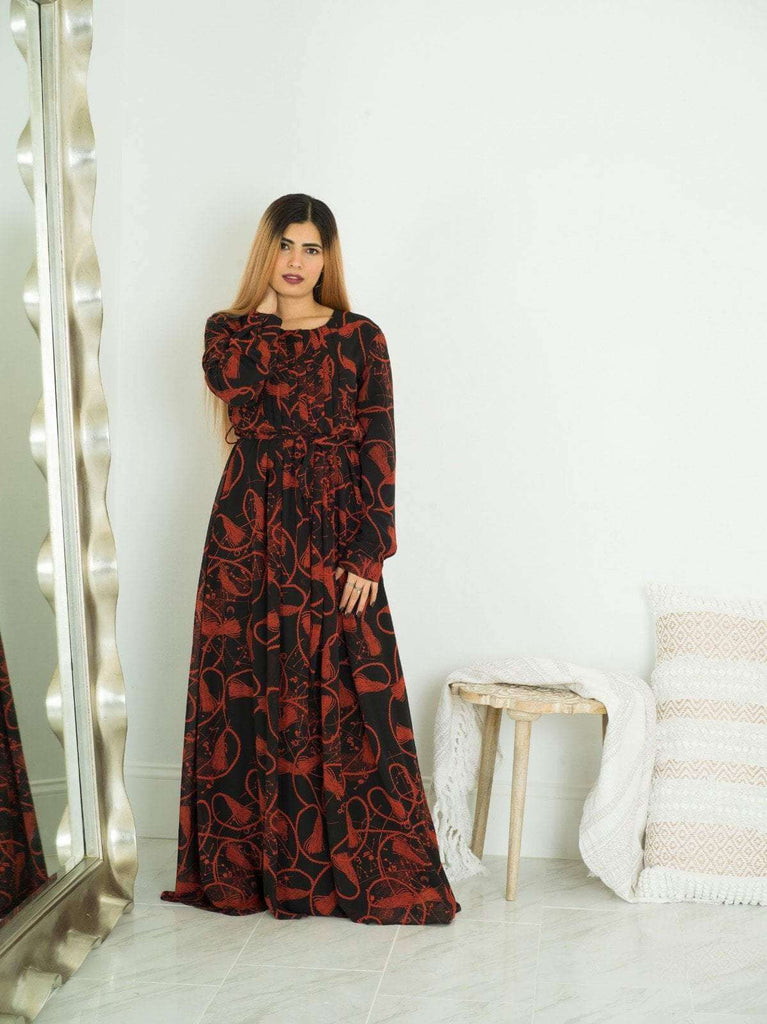 Black and Red Essence of Style dress Kabayare