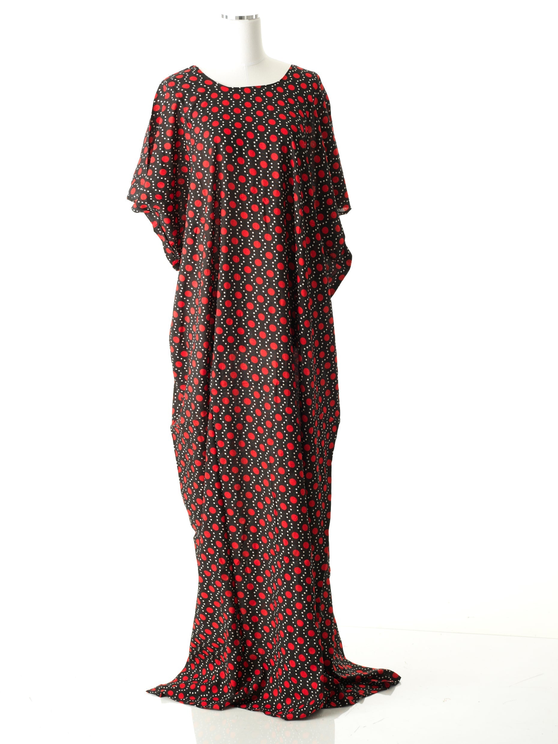 Black and red New Polka bati dress Kabayare