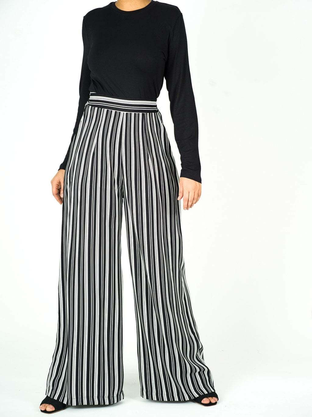 Black and white stripe pants Kabayare