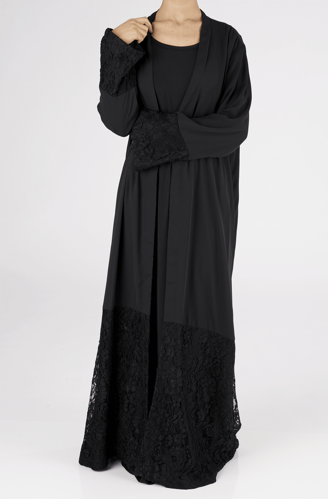 Black Bella Lace Kimono Kabayare