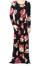 Black Bella Textured Print Dress Kabayare