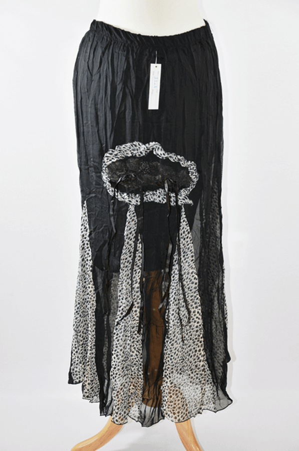 Black bouquets leopard prints skirts Kabayare