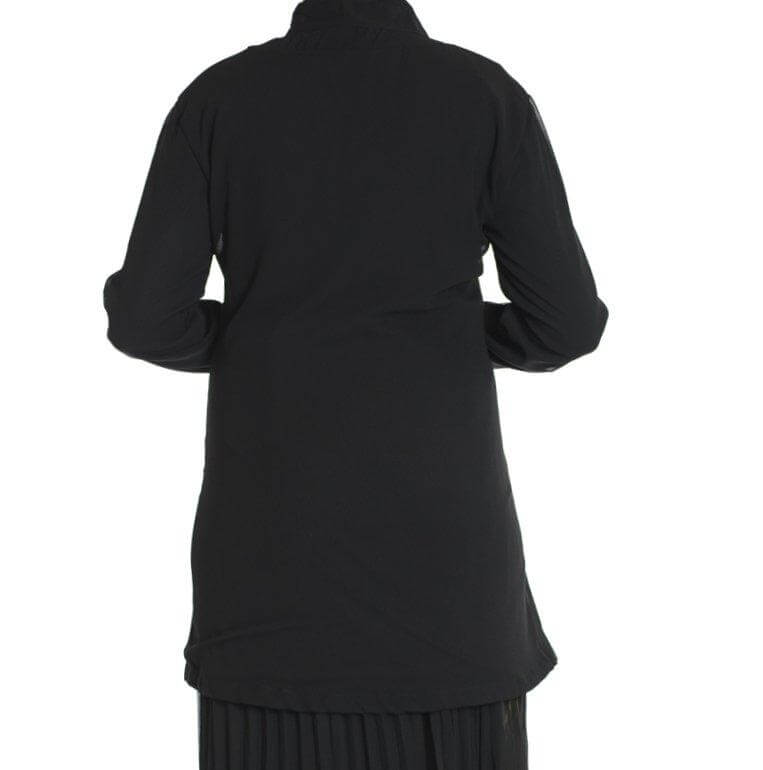 Black chiffon tunic Kabayare
