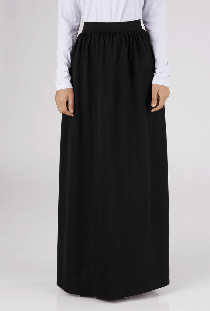 Black Classic Maxi Skirt Kabayare