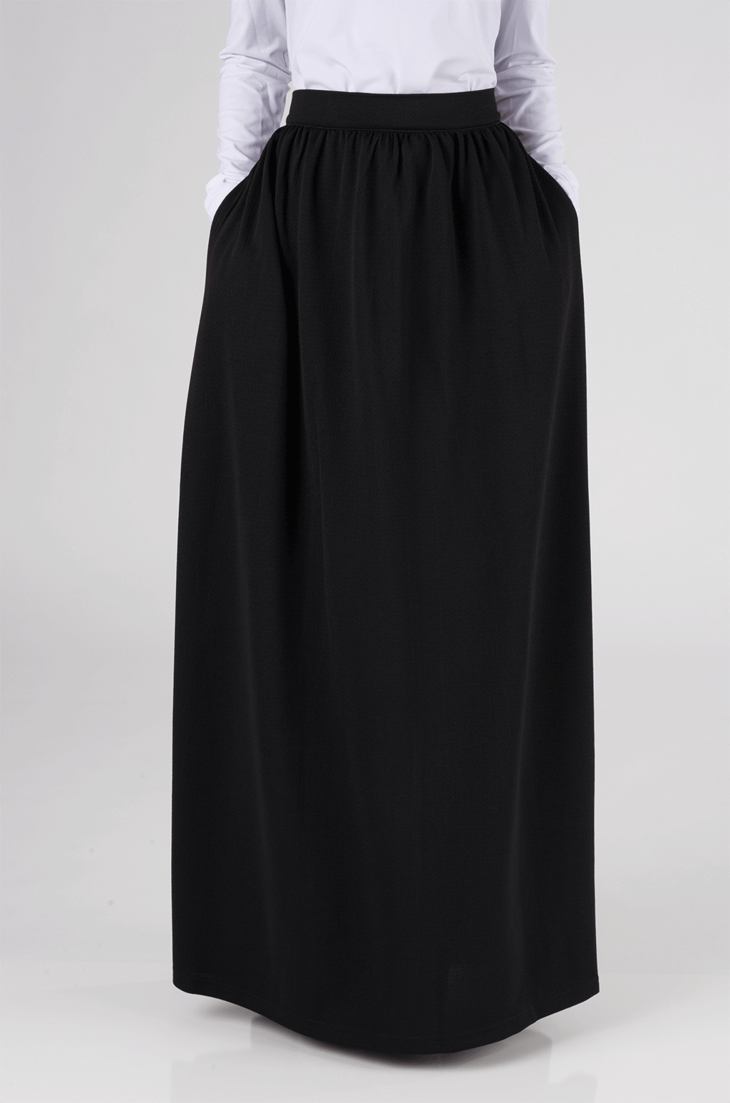 Black Classic Maxi Skirt Kabayare