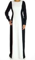 Black  Color-Block Maxi dress Kabayare