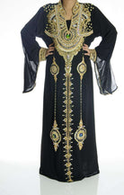 Black Crustali Khaleeji Dress Kabayare