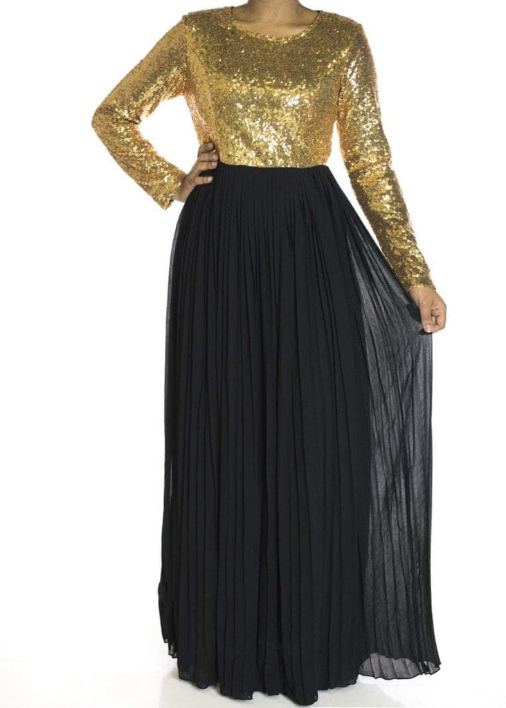 Black Dazzing Sequins dress Kabayare