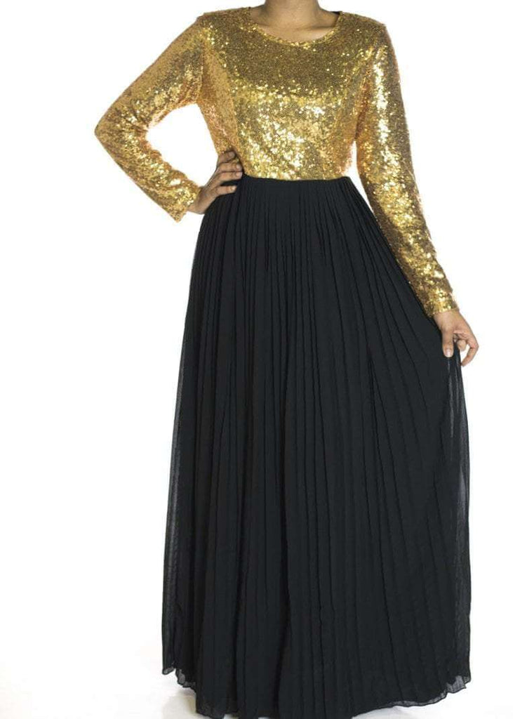 Black Dazzing Sequins dress Kabayare