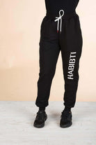 Black Habibti Sweat Pants Kabayare
