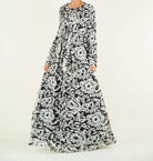 Black Henna CHIFFON dress Kabayare