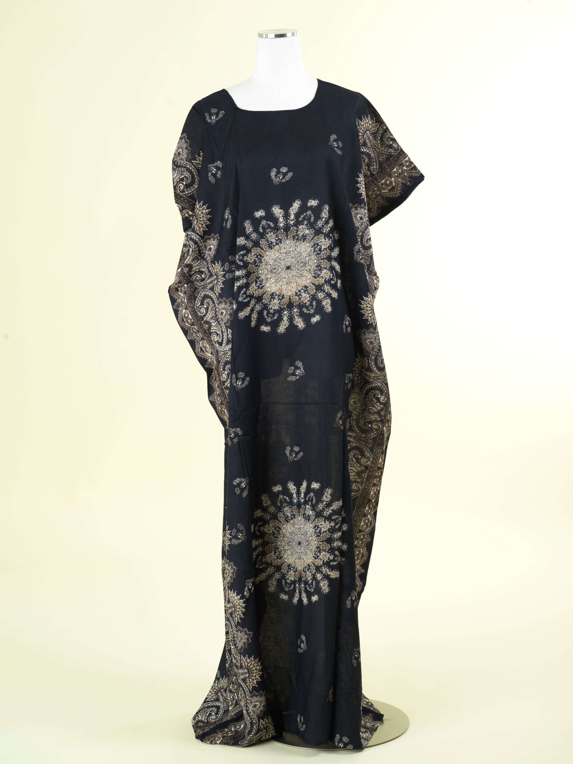 Black Henna print bati dress Kabayare