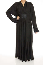 Black Jersey Abaya Dress Kabayare