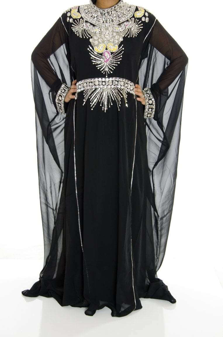 Black Kaftan Jilabiya Thobe Kabayare