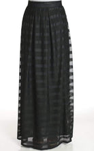 Black Mesh Maxi Skirt Kabayare
