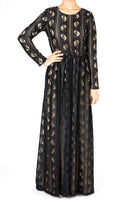 Black Pear Lace Maxi Dress Kabayare