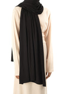 Black  Premium jersey hijab Kabayare