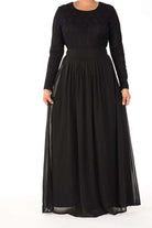 Black Romantic Fantasy Maxi Dress Kabayare